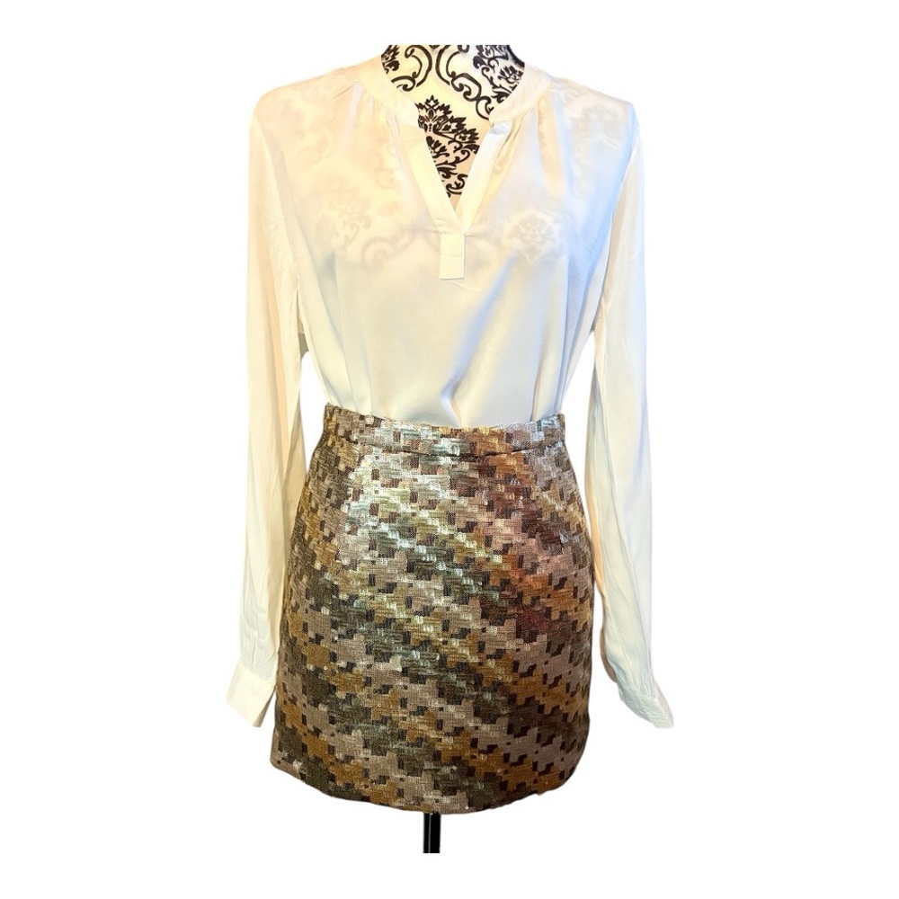 NBD REVOLVE Sequin Mini Skirt